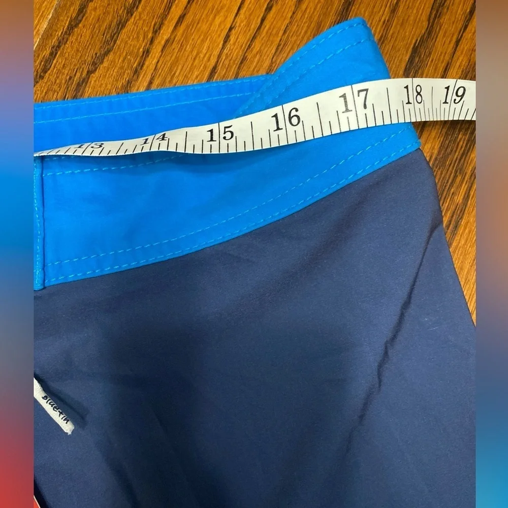 Blue Fin Sailfish 4-Way Board Shorts Pocket Waist Tie USA Blue Men’s 36 NWT